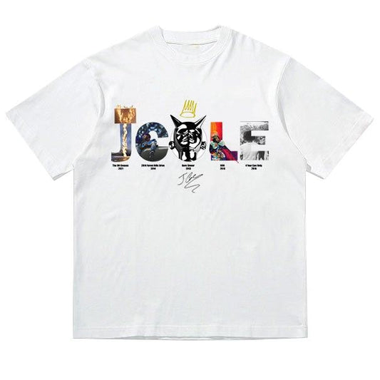 J Cole Albums Vintage Rap Tracklist Shirt