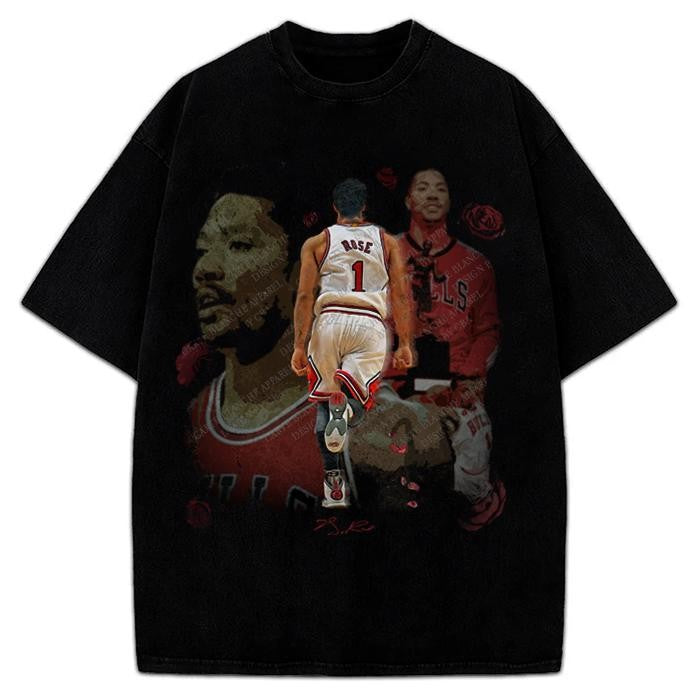 Thank You Derrick Rose Retirement Basketball Career Tribute Custom Graphic Tee Design By CBA