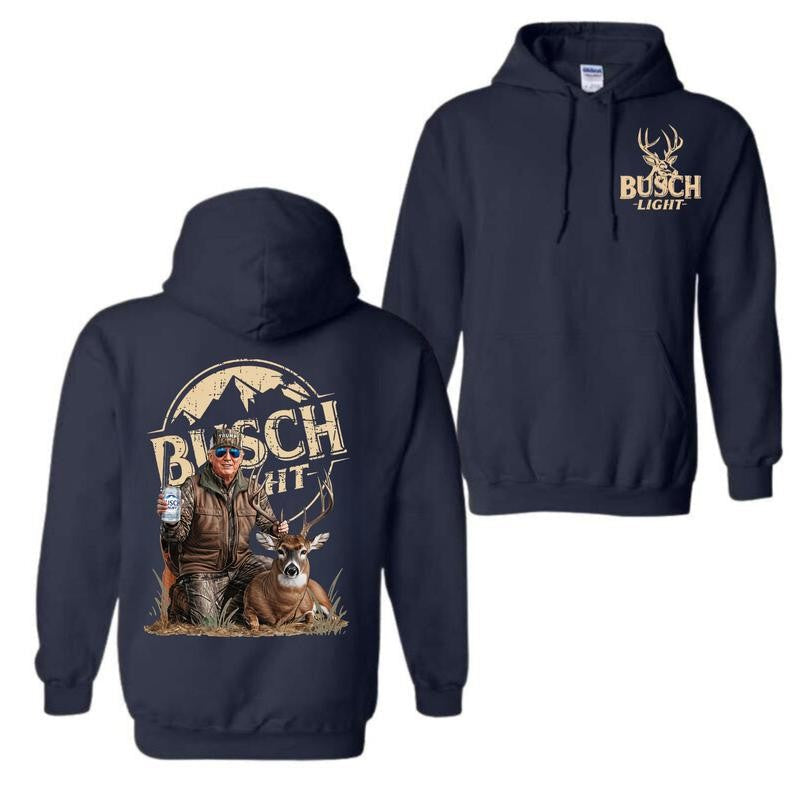 Busch Light Christmas Dog 2 Siders Hoodies, Christmas Hoodies, Perfect For Beer Lovers, Unisex for Men and For Women Classic Cotton