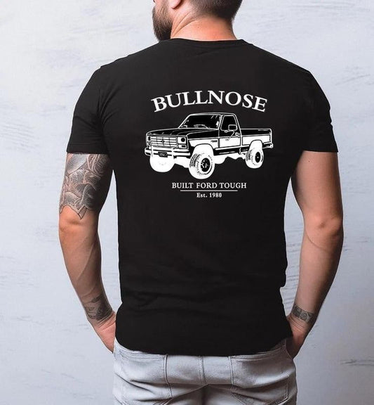Vintage Vibe 2 Sides Bullnose Ford F250 1980 Men's Cotton T-shirt, Flexible Fashion Fits, Every Body, Wide Color Selection, Classic Cotton, Unisex