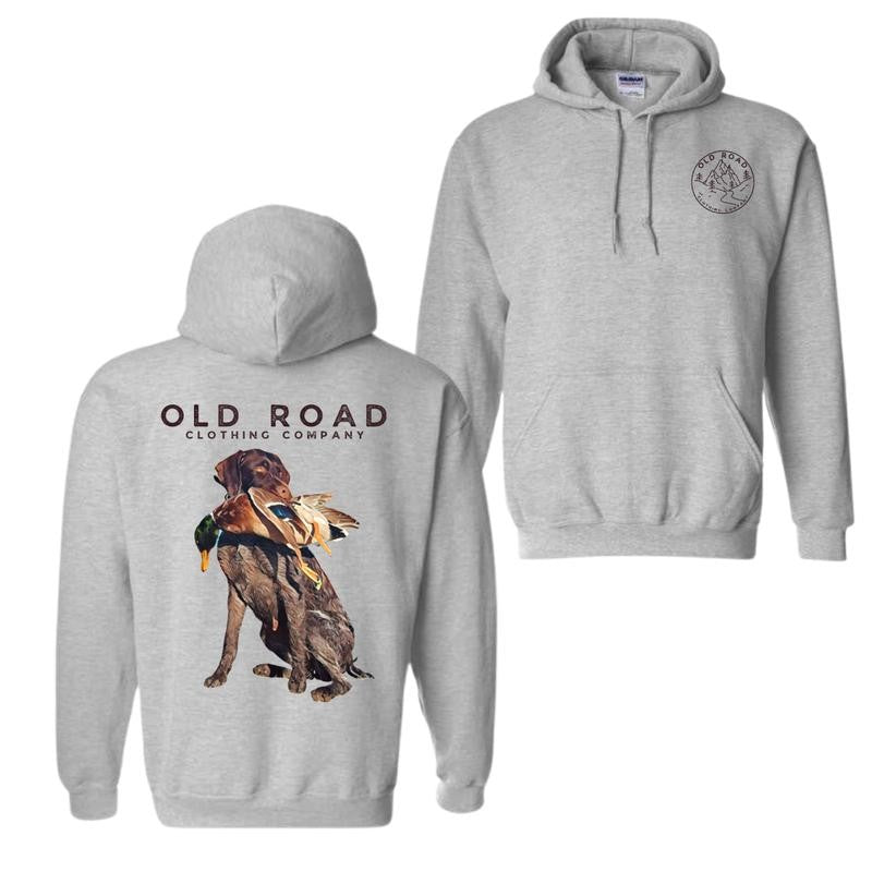 Gwp Shirt, German Wirehaired Pointers Mens Bird Hunting Graphic Hoodie T-Shirt