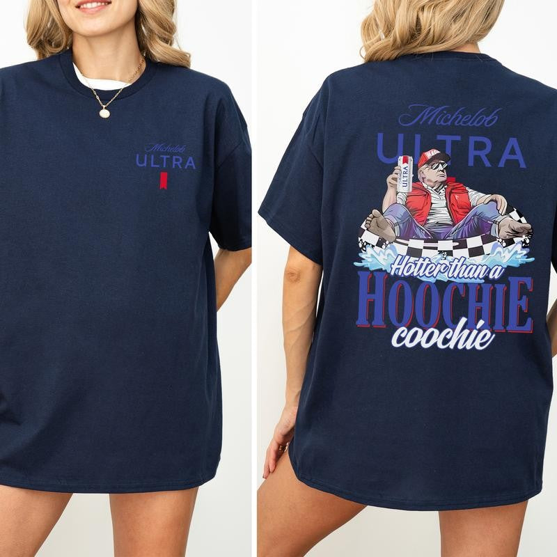 Michelob Swish Ultra Graphic Shirt for Men and Women, Funny Drink Shirt, Summer Clothing, Cotton Fabric Tshirt, Printed Women's Top, Casual Womenswear