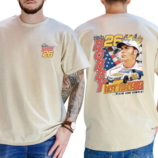 Casual, Two-Sided Vintage Shirt Talladega Nights T-shirt, Full Color, For Men , Gift For men, Casual, Menswear Classic Top, Short Sleeve T-shirt Casual Daily Collar