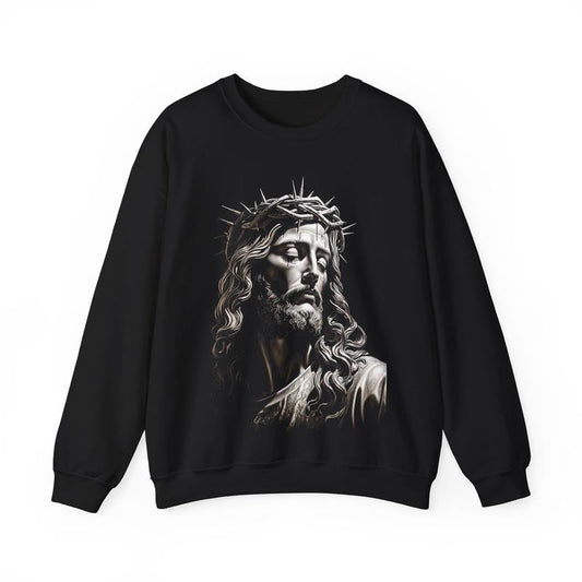 Christ Is King Vintage Heavy Blendâ„¢ Sweater Christian Streetwear Sweatshirt Cotton Crewneck Menswear
