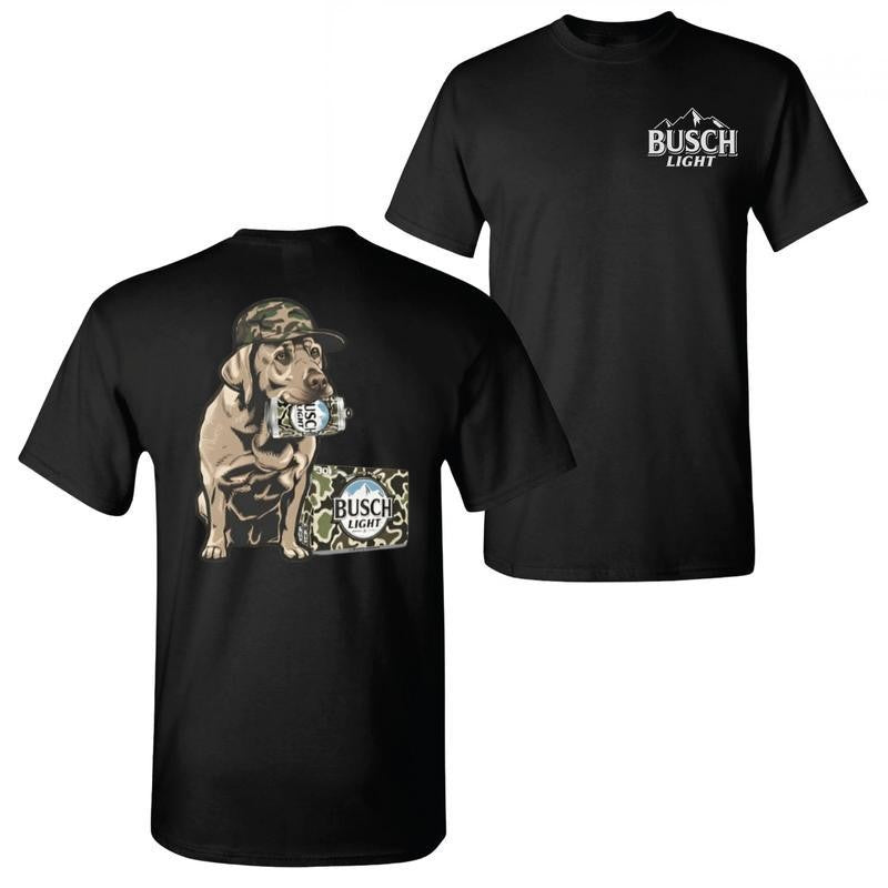 Busch Light, BUSCH LIGHT HUNTING DOG 2 Sided Hoodie, Sweatshirt, T-shirt -  Thanksgiving, Perfect for Outdoorsmen,  Unisex for Men and For Women