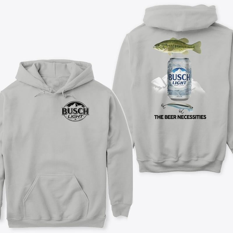 BUSCH LIGHT, BEER, Busch Light Fishing The Beer Necessities Hoodie, Busch Light Dog Lover Mallar Duck Hunting Hoodie, Busch Light Beer Hoodie, Busch Light Beer Hoodie, Casual Graphic Round Neck Hoodie for Summer, Fashion for Daily Wear
