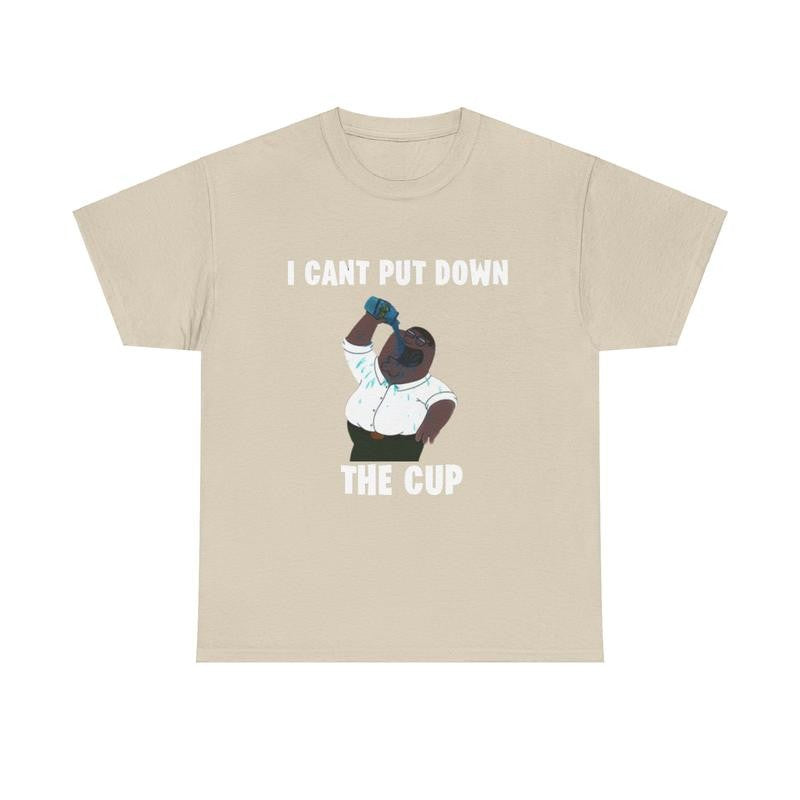 Cant Put Down The Cup T-shirt - Peter Griffin-  Funny Shirt, Meme Shirt, Trendy shirt, Family Guy Cotton Classic Menswear Tee