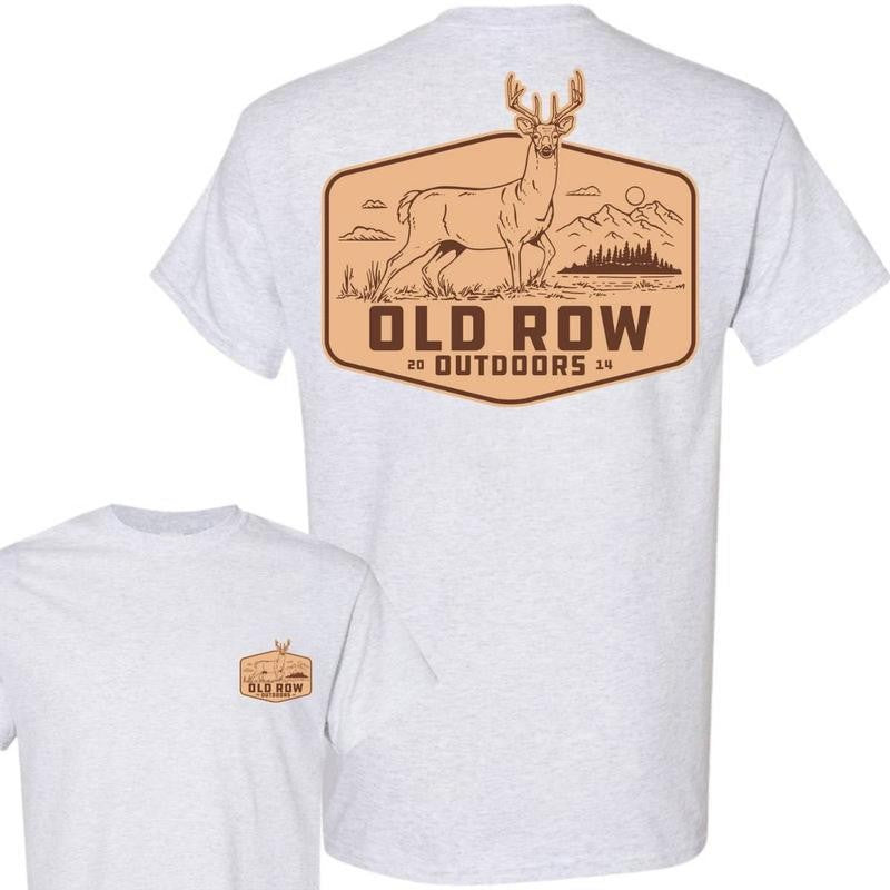 Graphic Outdoors Deer Cotton T-Shirt, ORow Deer Hunting Unisex Shirt, Summer Hunter Tee, For Men, For Women