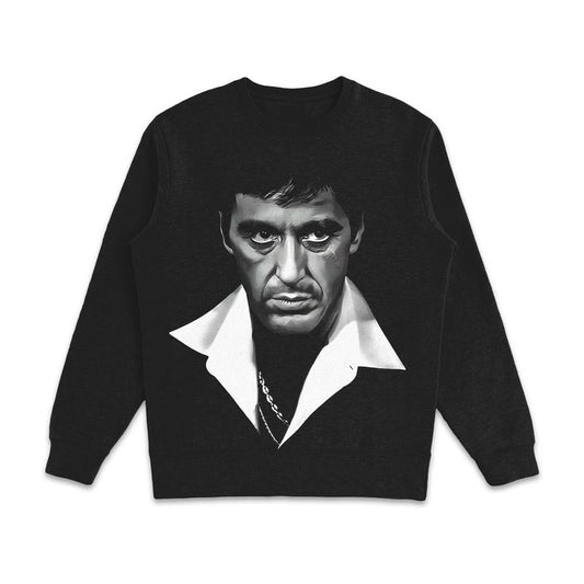 Tony Montana Scarface Graphic Vintage Crewneck Sweatshirt Streetwear