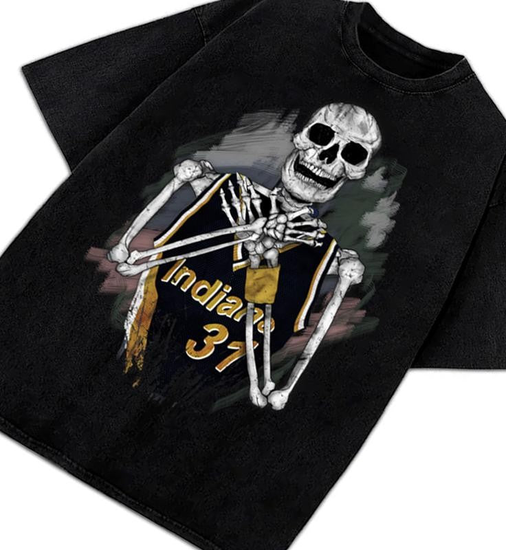 Reggie Miller VS Knicks Choke Artist Madison Square Garden Playoff Pacers T-Shirt Basketball Fan Apparel T-Shirt Crewneck Cotton Graphic Tee Menswear Soft Top Original