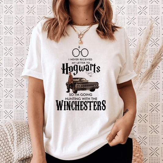 Hogwarts T-Shirt, Winchester Shirt, Supernatural Tee, Winchester Bros Shirt, Dean Winchester Tee, Sam And Dean Shirt, Unisex Adult Tshirt For Mens, Womens