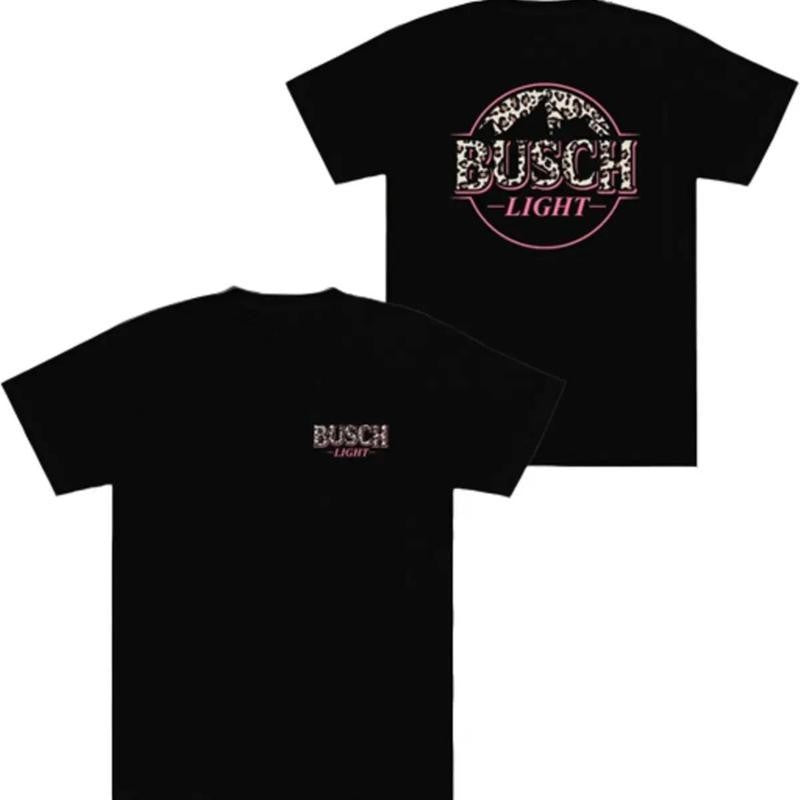 Busch Light, Busch Light Leopart  T-shirt - Fashion Cotton Varieties - Statement Pieces - Unisex Appeal-Beer