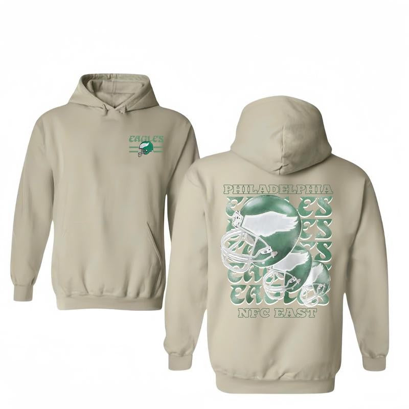 Hoodie Vintage Philadephias Football Hoodie Eagles T-Shirt/Hoodie Vintage for Men and Women, Unisex Workwear Tee - Casual, Menswear