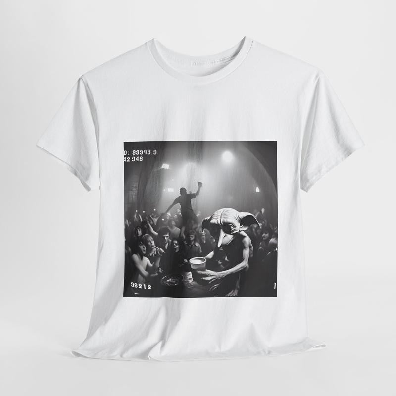 Dobby the Rave Elf Unisex Gildan Cotton T Shirt - Humorous Hogwarts Print Graphic Tee