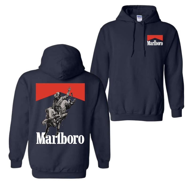 Marlboro Bone Rodeo Hoodie and T-shirt, Marlboro Hoodie, Unisex Hoodie, Menswear Top