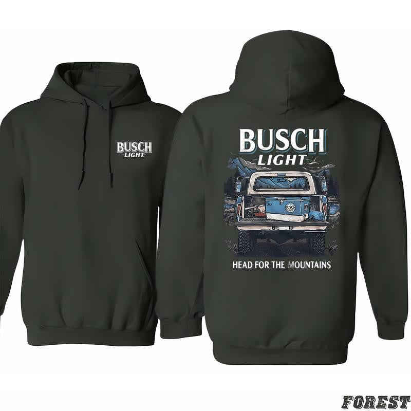 Busch Light - Truck Cooler Hoodie, Unisex Design, Gender Fluid Fashion, From Classic To Bright, Classic Cotton, Menswear Unisex, Unisex