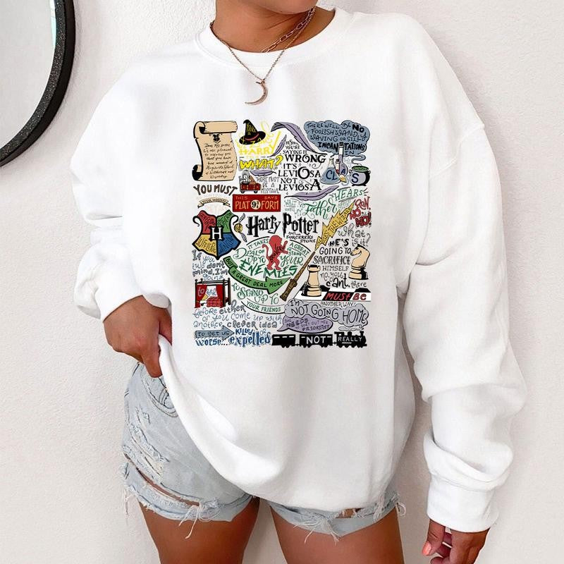 HP Quotes Chaper 1 Sweatshirt, HP Quotes Unisex Hoodie, Potterhead Shirt, Hogwarts Unisex Tee, Hogwarts T-shirt, gift for fan, Cotton Fit, For Men, For Women wizard house harry potter