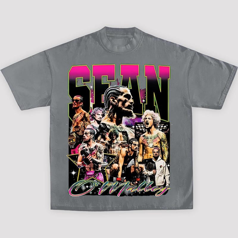 MEN'S UFC BLACK SEAN O'MALLEY QUASAR GRAPHIC TEE, Boxing T-shirt, Boxer Tee, Sports Shirt, Gift for Him Gift For Her Hoodie Sweatshirt