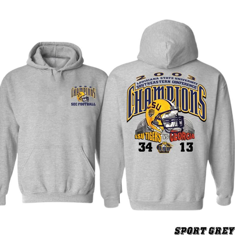 LSU Champions LSU Tiger vs Georgis Tee Vintage T-shirt/Hoodie Vintage Style Unisex T-shirt/Hoodie, Vintage for Men and Women
