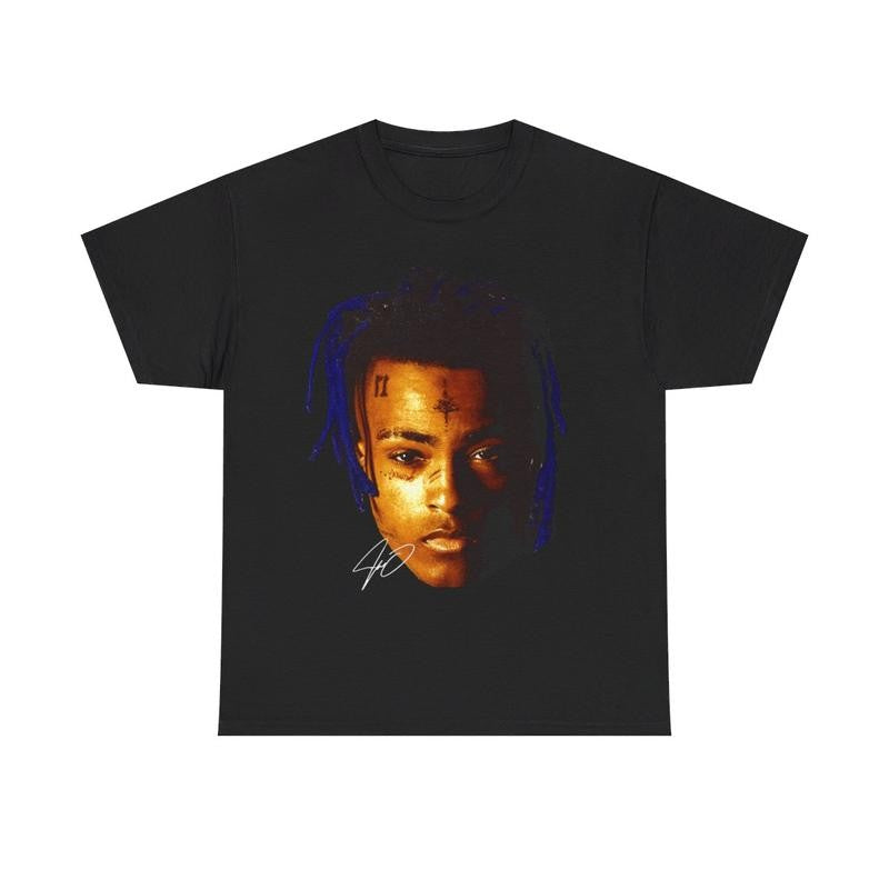 XXXTentacion T-Shirt, Vintage 90s Bootleg Style, T-Shirt, X Rapper Merch, Hip Hop Graphic Casual Cotton Menswear Top Classic Smooth Tshirt Underwear Shortsleeve