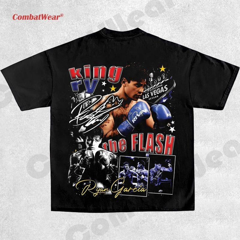 GARCIA TEE ,Boxing T-shirt, Fighter Tee, Boxer Shirt, Sports Shirt, Vintage Boxing Tee, Graphic Boxing Champ T-Shirt