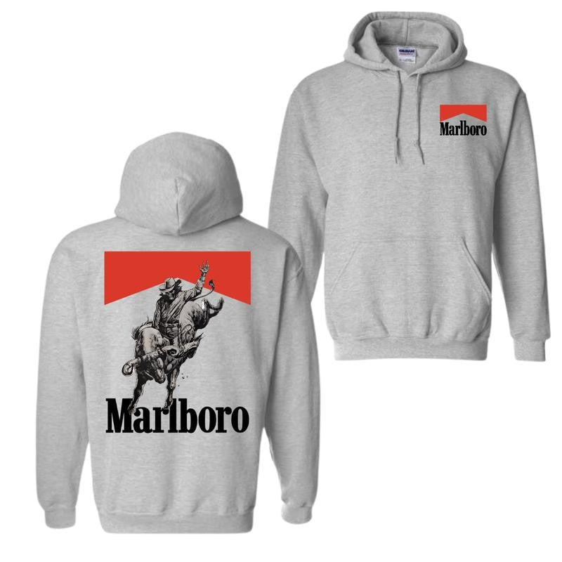 Marlboro Bone Rodeo Hoodie and T-shirt, Marlboro Hoodie, Unisex Hoodie, Menswear Top