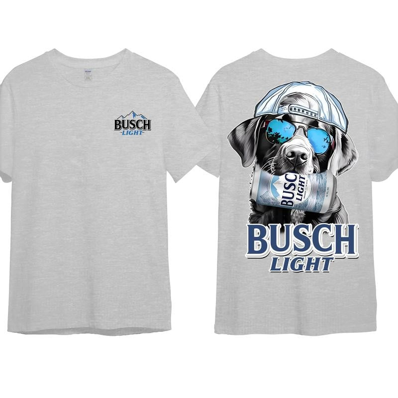 Busch Light Huting Dog 2 Sided Unisex Hoodie, Soft Cotton Crewneck Pull Over Hoodie Sweatshirt T-Shirt for Men and Women, Gift for Him or Her