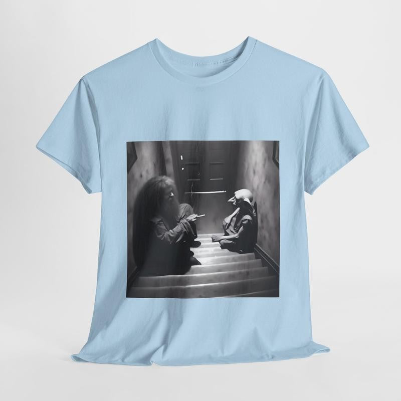 Dobby and Hagrid by the Stairs Shirt - Unisex Cotton Tee