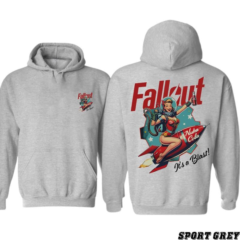 Nuka Coca Fallout Vintage T-shirt/ Hoodie, Vintage Unisex T-Shirt for Man and Women, 100% Cotton Sleeve, Retro  Tops Fashion