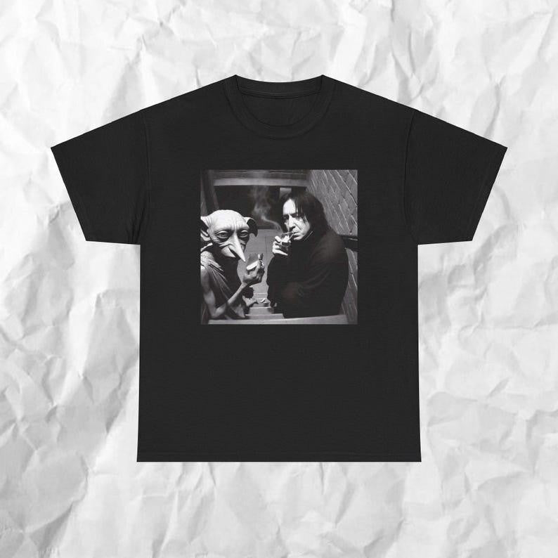 Dobby Meme Tee Shirt, Funny Unisex Gift Top for Fans, Hogwarts Apparel, Novelty Shirt Cotton Graphic Tee