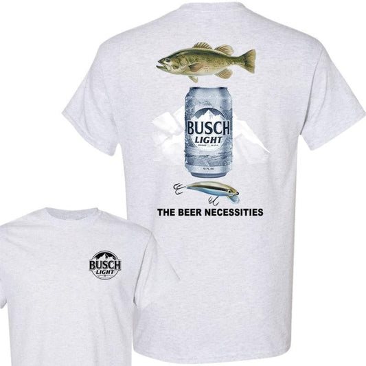 BUSCH LIGHT, BEER, Busch Light Fishing The Beer Necessities Tshirt, Busch Light Dog Lover Mallar Duck Hunting T-shirt, Busch Light Beer Tshirt, Busch Light Beer Tshirt, Casual Graphic Round Neck T-shirt for Summer, Fashion for Daily Wear