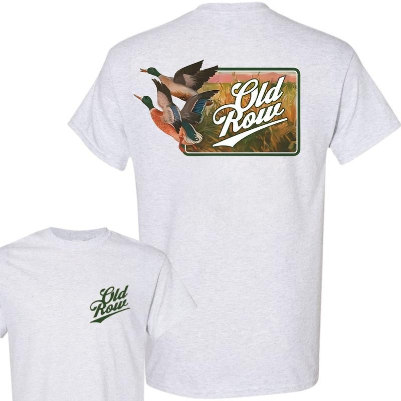The Flying Duck Beer Pocket Cotton T-Shirt, Graphic Old Row Duck Hunting Unisex Shirt, Clothing For Men, For Women