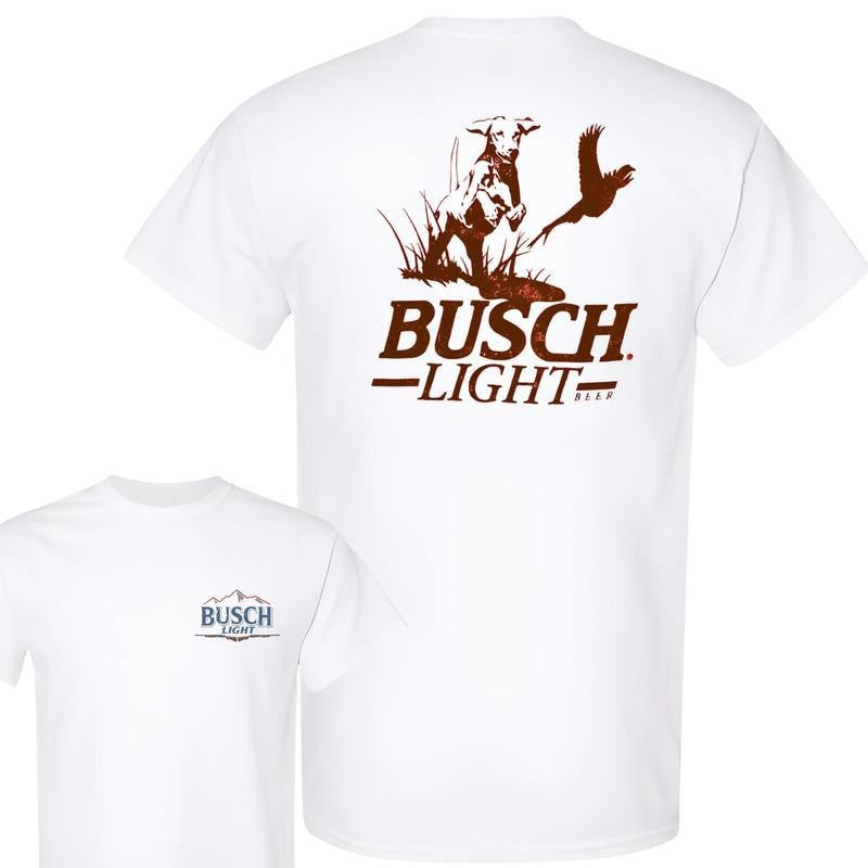 Busch Light -Beer- Busch Light Hunting Dog Tshirt , Casual Graphic Round Neck T-shirt for Summer, Fashion Top for Daily Wear, T shirt For Men And Women