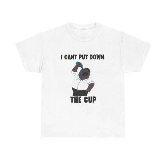 Cant Put Down The Cup T-shirt - Peter Griffin-  Funny Shirt, Meme Shirt, Trendy shirt, Family Guy Cotton Classic Menswear Tee