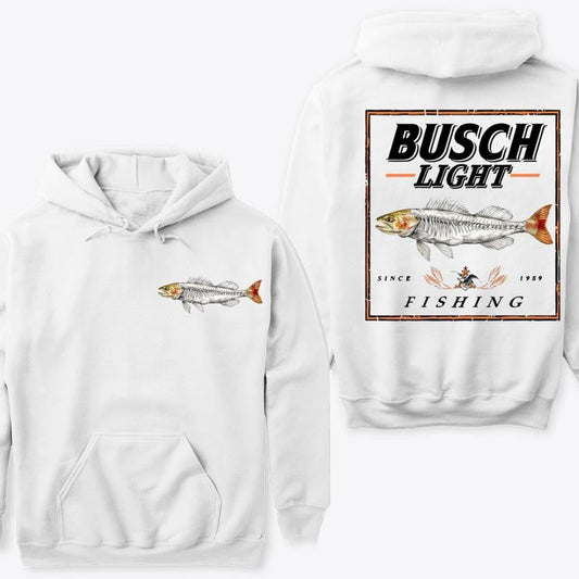 BUSCH LIGHT, BEER, Fishing Hunter HOODIE, For Men, For Women, Casual Graphic, Fashion Men's Top for Daily Wear