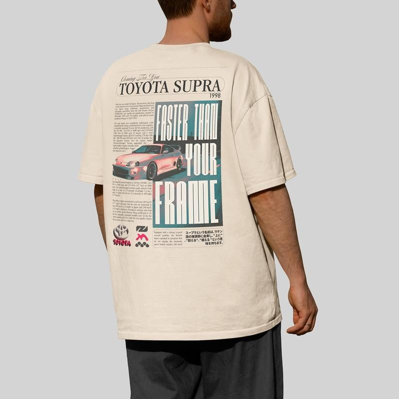 Vintage Toyota Supra Unisex T-shirt, JDM T-shirt, JDM Car Enthusiast T-shirt, Street Racing Shirt, Vintage Car Shirt men  gifts