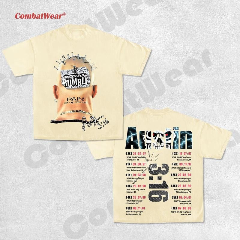 STONE COLD V2 TEE , Wrestling Tee, Wrestling Graphic Tee, Wrestler Shirt, Sports Shirt, Vintage Wresting Shirt, Wrestling Gift Hoodie Sweatshirts