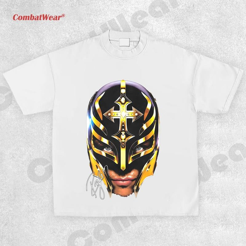 REY MYSTERIO Wrestling Graphic Tee, Sports T-shirt, Wrestling Gift, Wrestling Graphic Tee, Sports T-shirt Streetwear Crewneck Clothing