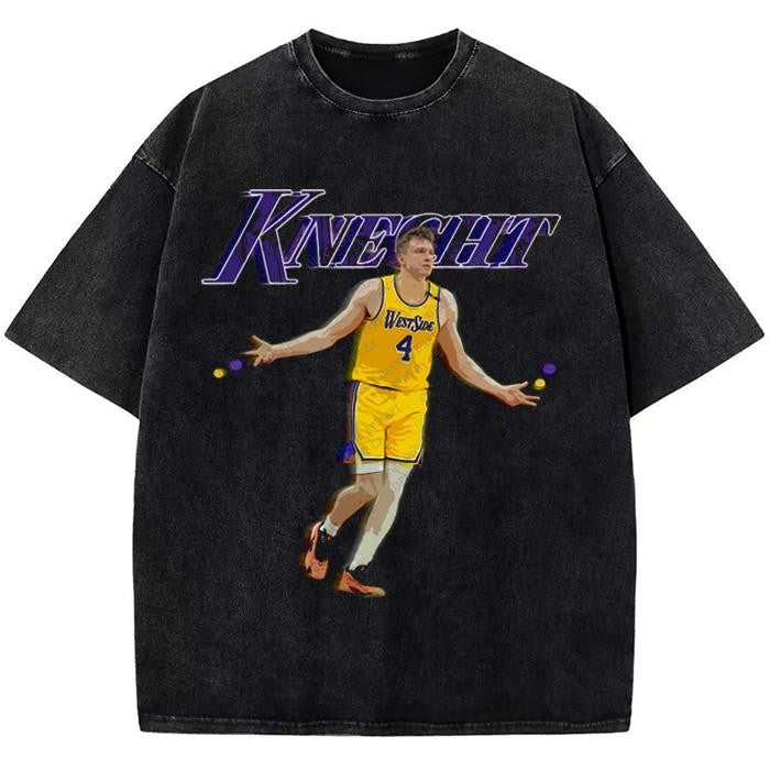 Dalton Knecht Graphic Tee Westside Knecht 4 Basketball Los Angeles T-Shirt