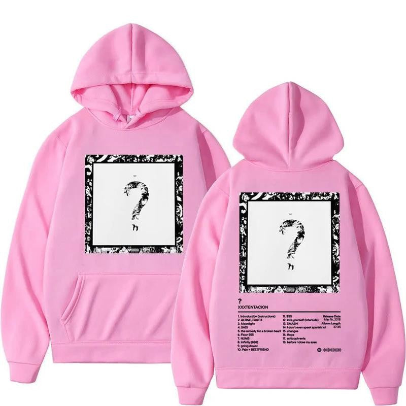 Xxxtentacion Unisex Blend Hoodie, High Quality Cotton And Polyester Frabic Crewneck Menswear