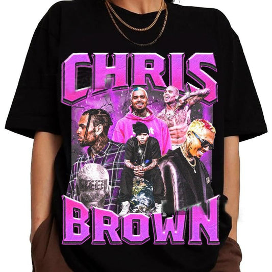 Vintage Chr1s Br0wn Street Style Bootleg Hip Hop Shirt