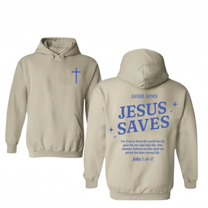 Christian T-Shirt/Hoodie Jesus Saves T-Shirt/Hoodie, Unisex T-Shirt for men and women, Vintage Sport Pullover