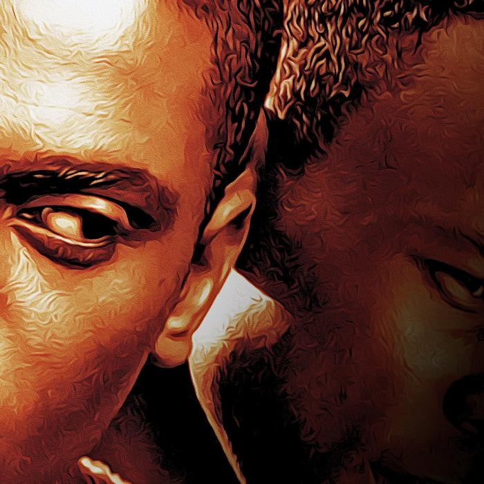 PAID IN FULL Mitch Ace & Rico Oil Paint Style Classic Hood Hip Hop Movie T-Shirt Cotton Menswear