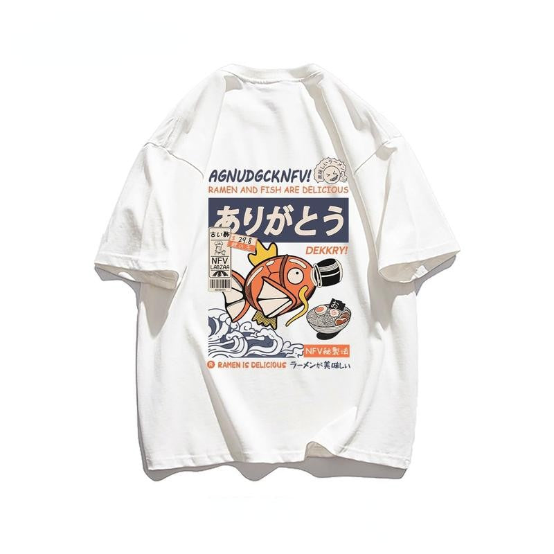 Magikarp - Pokemon Anime Oversized T-shirt 4 Anime Sweatshirt, Manga Lover Tee, Anime Hoodie, Gift for Anime Manga Fan Crewneck Clothing anime lover