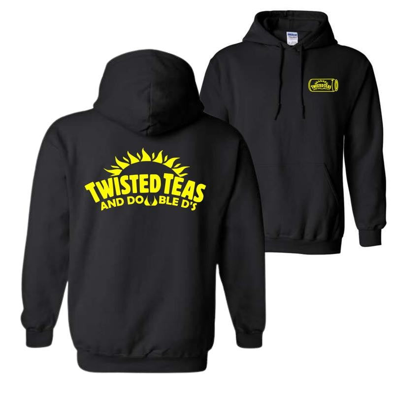 Twisted Teas and Double D's Hoodie, Unisex Hoodie, Ful Color T-Shirt, For Men, For Women