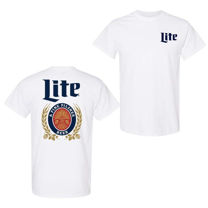 Miller Lite Hoodie, Miller Lite Label 2-Sided Hoodie, Unisex Hoodie Classic, Graphic Tees For Women And Men, Gifts For All