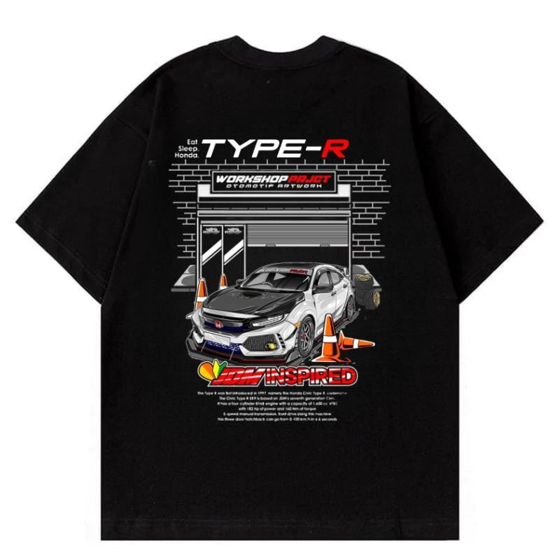 Honda Civic type R Hoodie, T-Shirt, Sweater, Shirt For Men, for Women, Car Enthusiast Shirt, Car Clothing Classic Cotton graphic hoodies