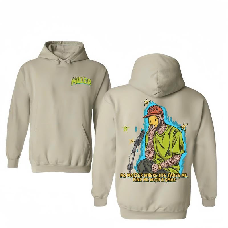 No Matter 2 Sides T-Shirt/Hoodie Mac Miller Unisex T-Shirt/Hoodie,Vintage for Men and Women, Unisex Vintage Crewneck Tee - Casual