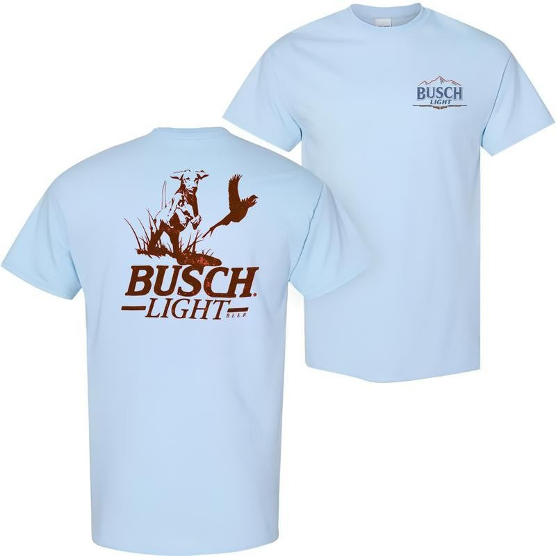 Busch Light -Beer- Busch Light Hunting Dog Tshirt , Casual Graphic Round Neck T-shirt for Summer, Fashion Top for Daily Wear, T shirt For Men And Women