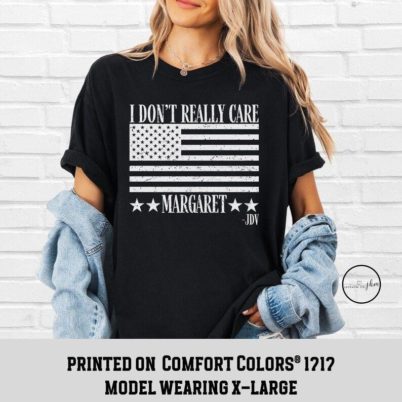 I Don't Really Care Margaret Vice President Vance Republican Shirt, Unisex Trending Republican T-Shirt, Trump Vance 2024 Political TShirt